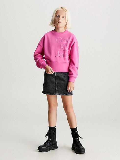 CALVIN KLEIN JEANS PUFF HERO LOGO CN SWEATSHIRT