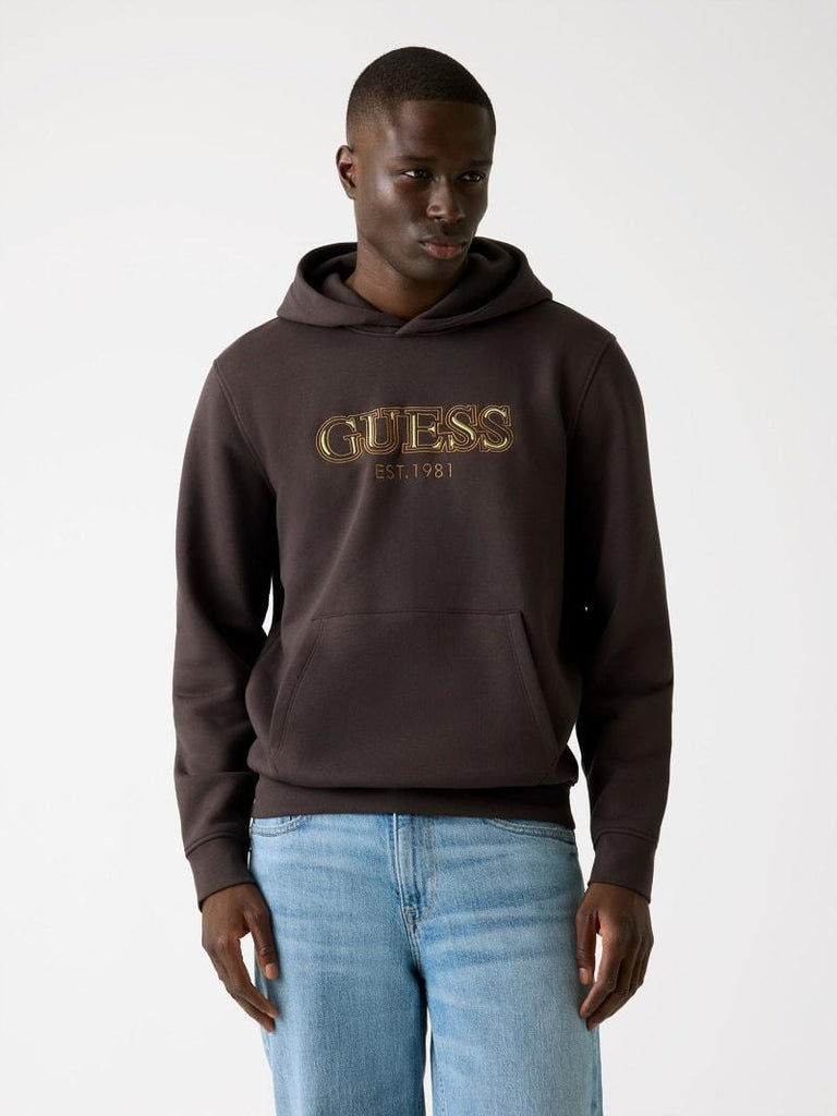 GUESS HOODED BASIC SWEATSHIRT