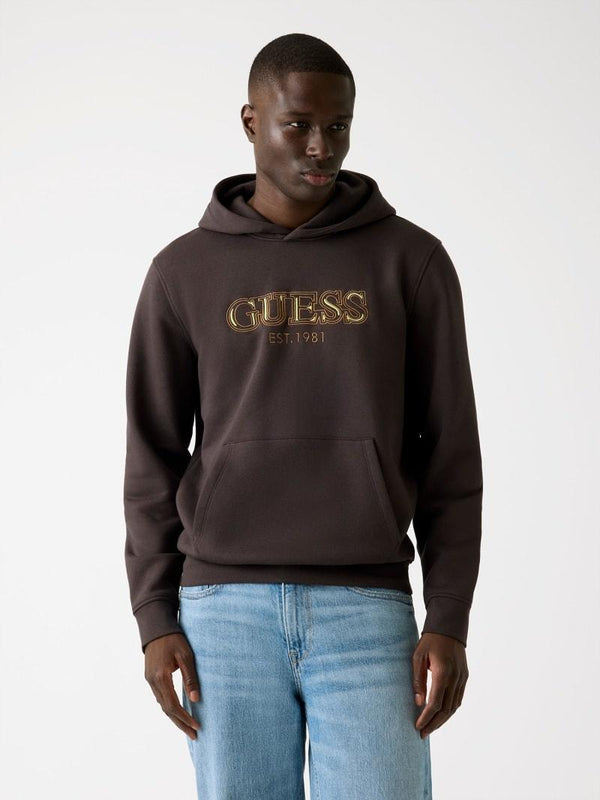 GUESS HOODED BASIC SWEATSHIRT