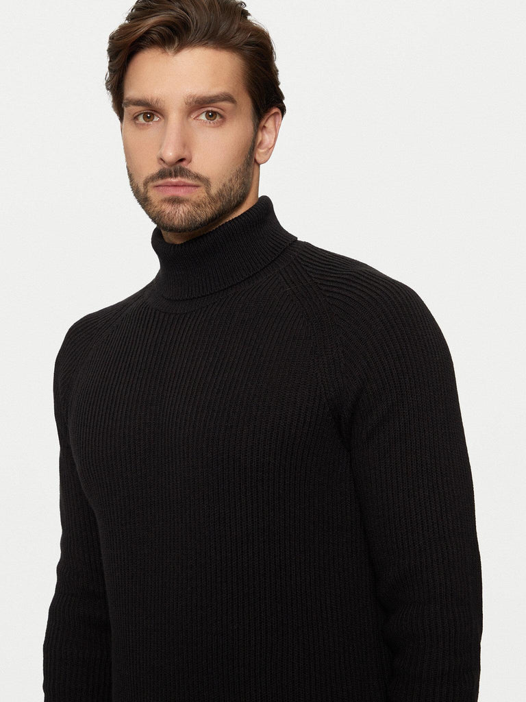 JACK AND JONES JJPANNEL KNIT ROLL NECK AW24