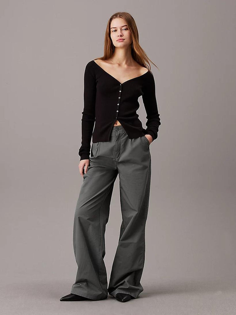 CALVIN KLEIN JEANS BUTTON SWEATER CARDI