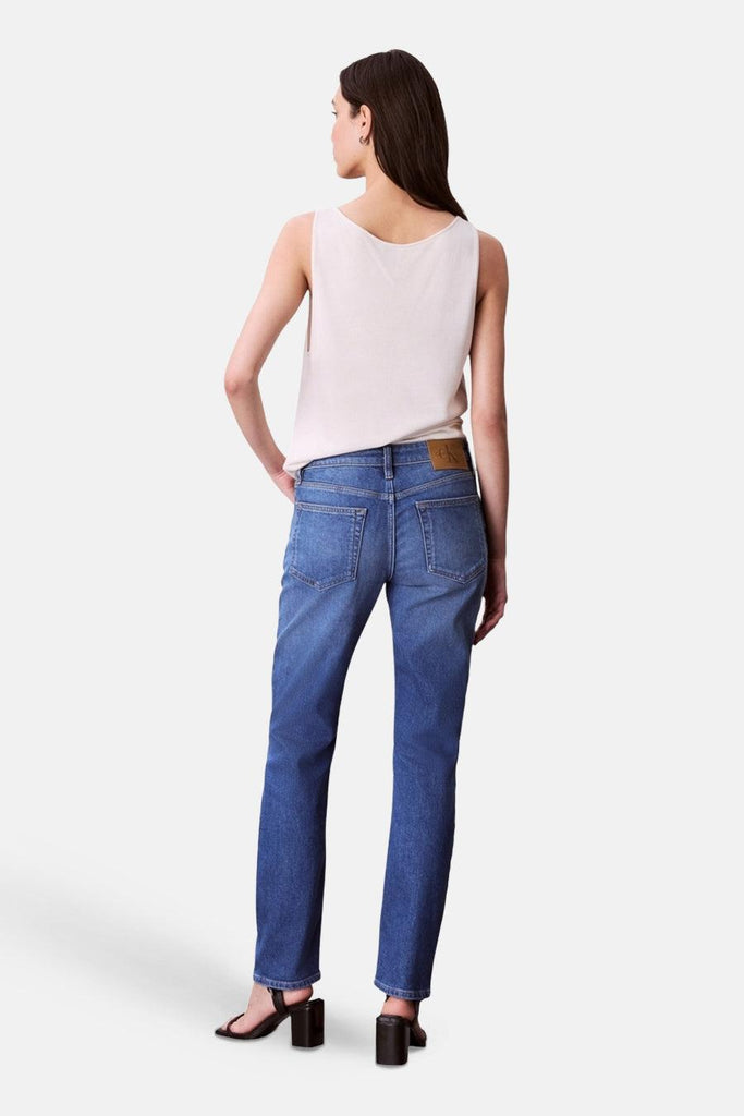CALVIN KLEIN JEANS MID RISE SLIM INDIGO