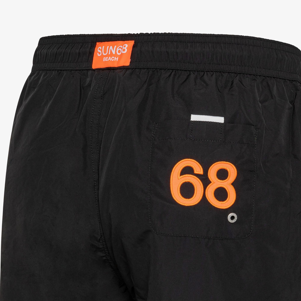 SUN68 SWIM PANT WTH LOGO  FLUO