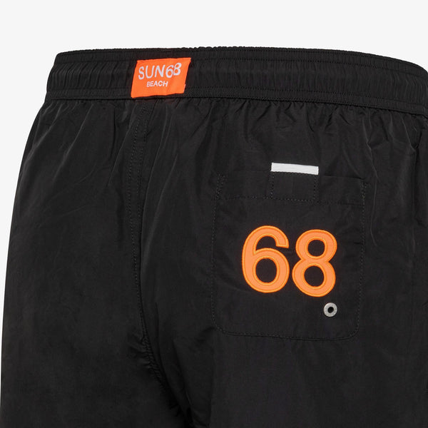 SUN68 SWIM PANT WTH LOGO  FLUO