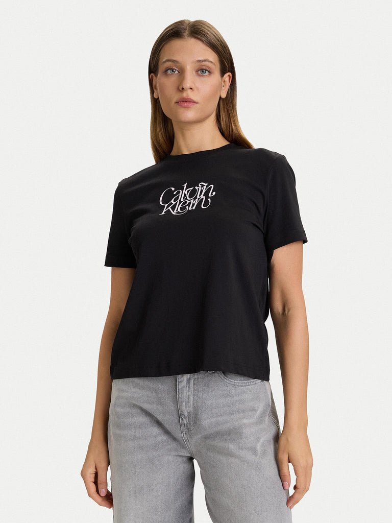CALVIN KLEIN JEANS SS FITTED SCRIPT CAL