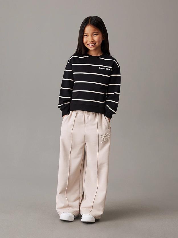 CALVIN KLEIN HANDW LOGO WIDE SWEATPANTS