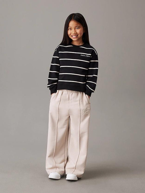 CALVIN KLEIN HANDW LOGO WIDE SWEATPANTS