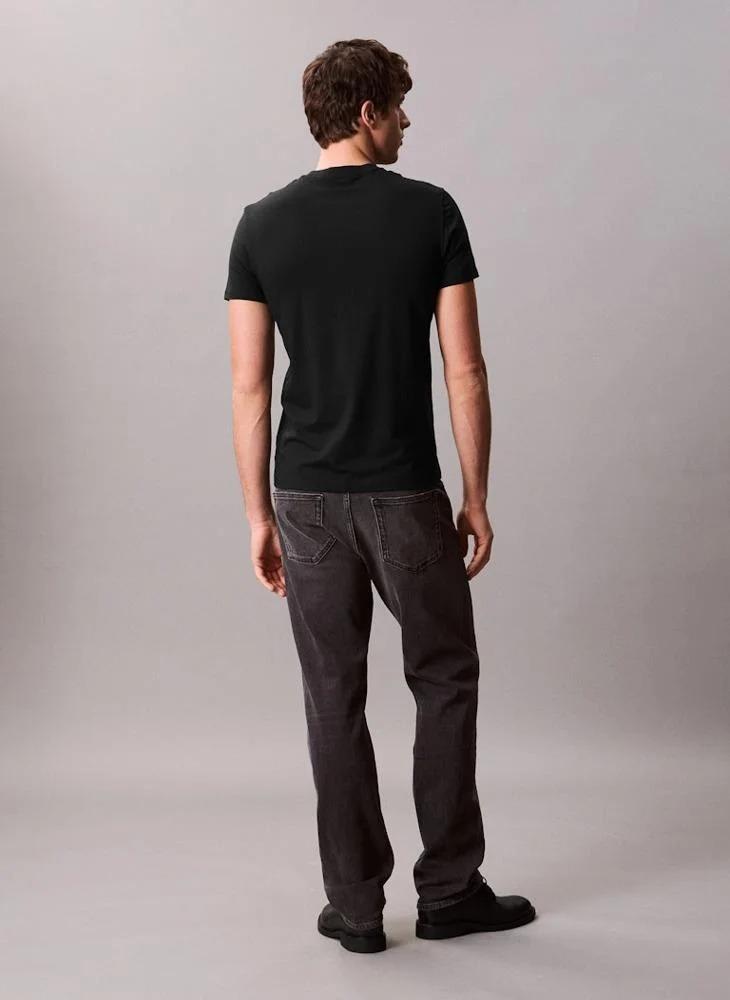 CALVIN KLEIN SS SLIM STRETCH COTT