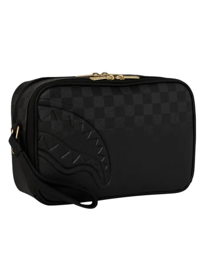 SPRAYGROUND SPRITZ BLACK TOILETRY BAG