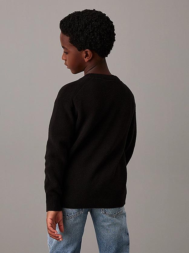 CALVIN KLEIN JEANS TOWELLING CK STITCH SWEATER