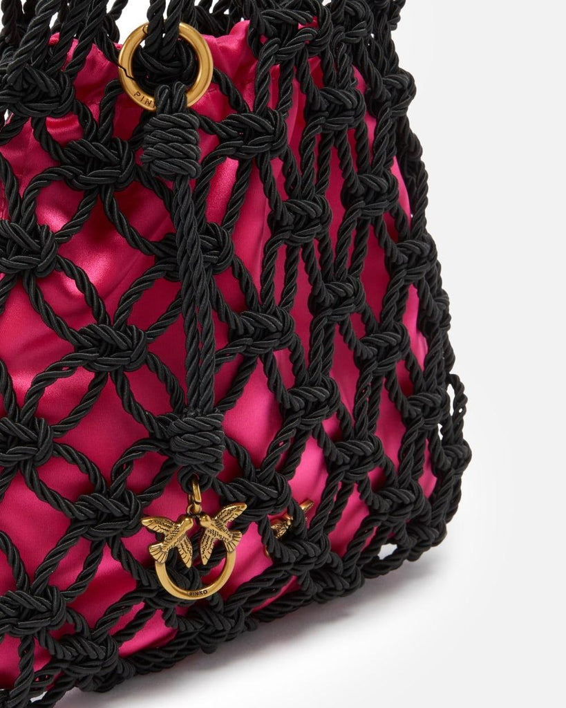 PINKO HANDBAG MINI EVENING NET