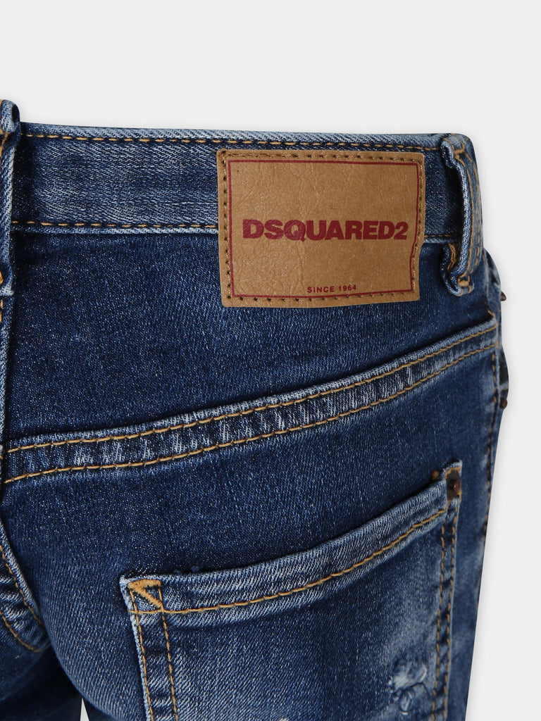 DSQUARED2 JUNIOR D2P118LM SKATER JEAN TROUSERS