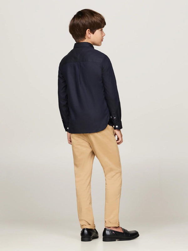 TOMMY HILFIGER DOBBY REGULAR SHIRT LS