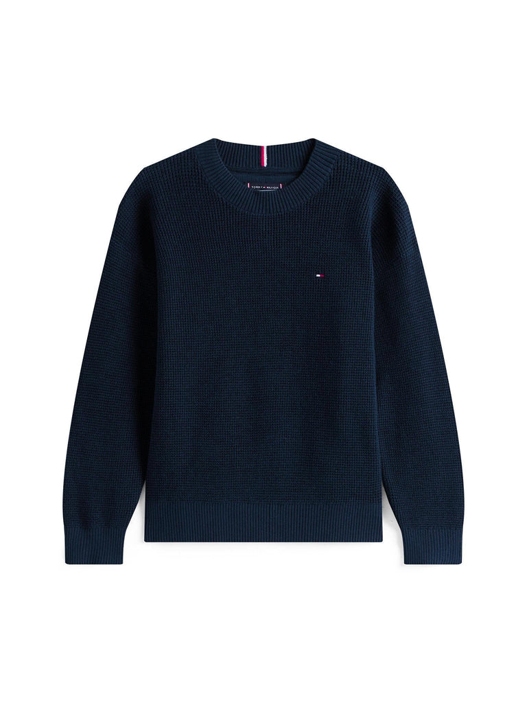 TOMMY HILFIGER COTTON TEXTURE SWEATER