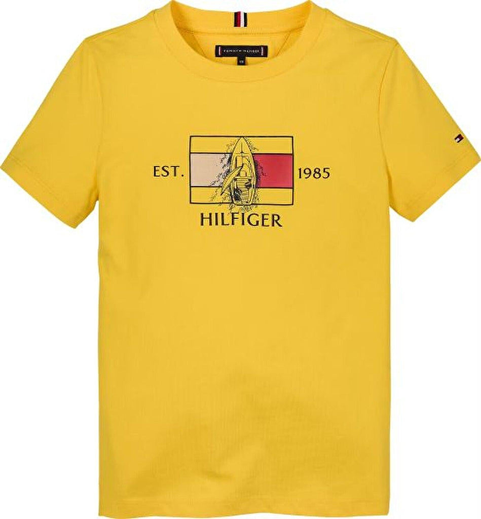 TOMMY HILFIGER HILFGER FLAG YACHT APPLIQUE TE