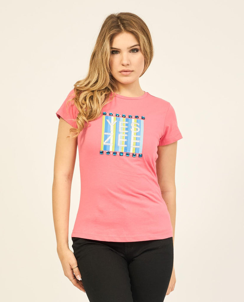 YES ZEE T-SHIRT DONNA GIROCOLLO M/C