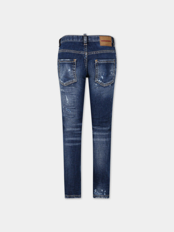 DSQUARED2 JUNIOR D2P118LM SKATER JEAN TROUSERS