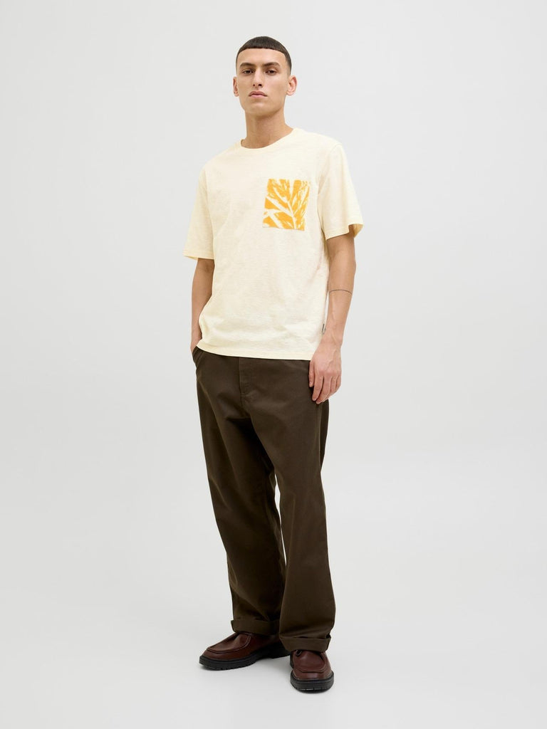 JACK AND JONES JORSPLIT AOP POCKET TEE SS CREW NECK