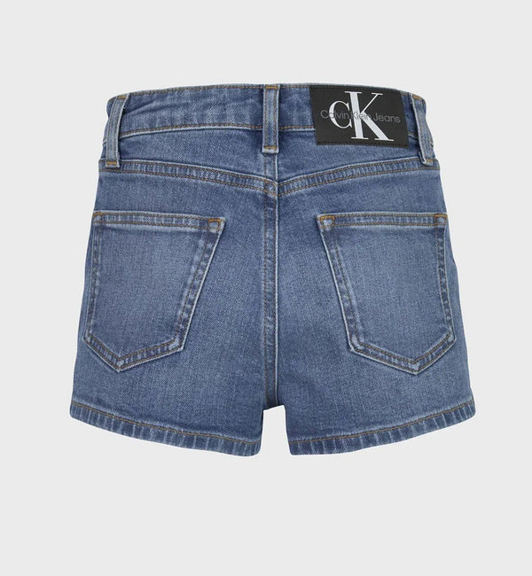 CALVIN KLEIN JEANS MID BLUE HR RELAXED SHORTS