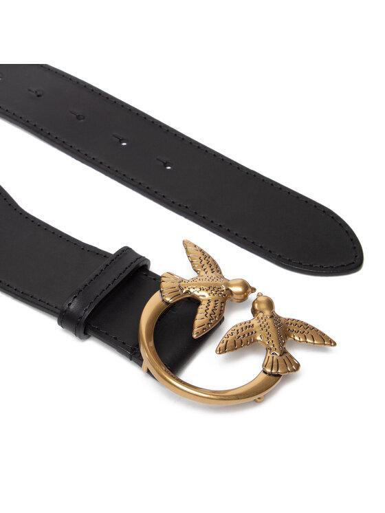 PINKO LOVE MONOGRAM BELT H6 PELLE LASERATA
