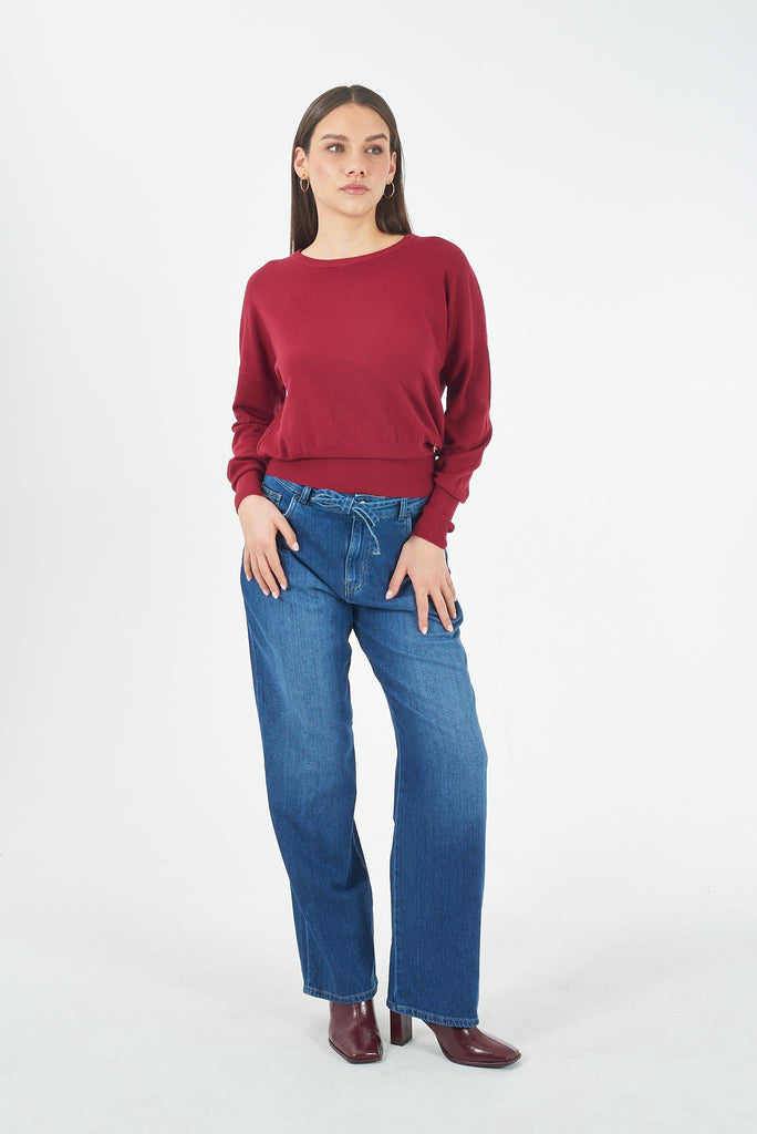 YES ZEE MAGLIA DONNA CON POLSI E FONDO ALTO