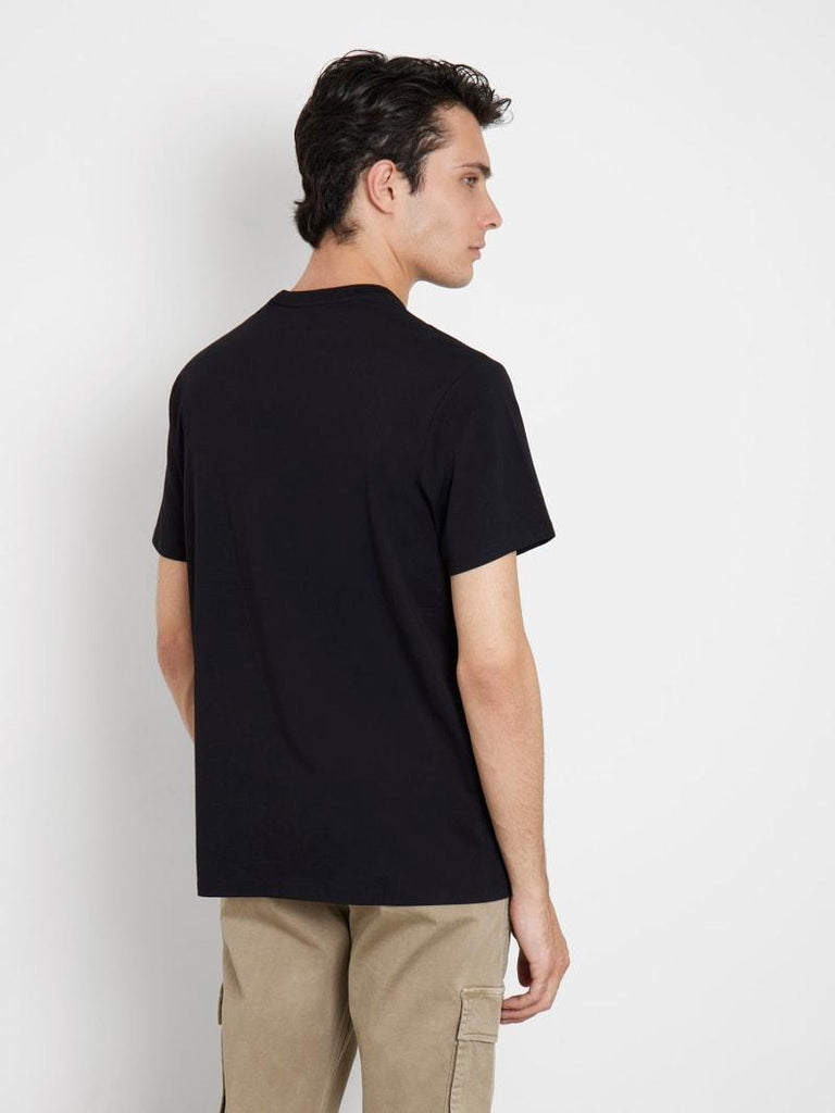 GUESS SS BSC PATCHWORK EMBO LOGO TEE