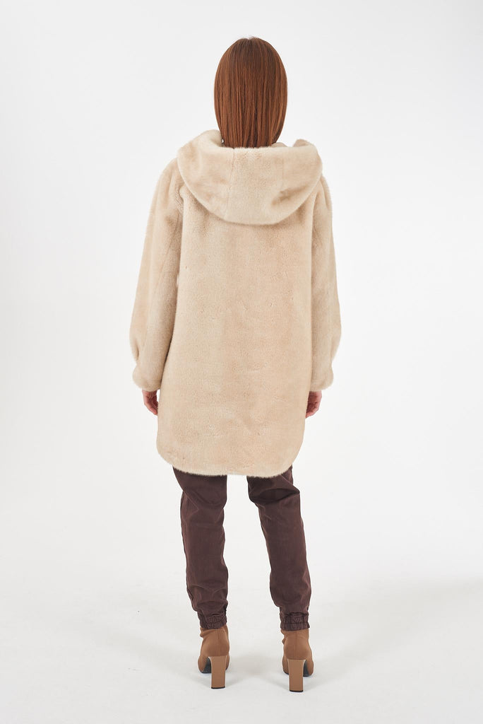 YES ZEE CAPPOTTO DONNA CON CAPPUCCIO