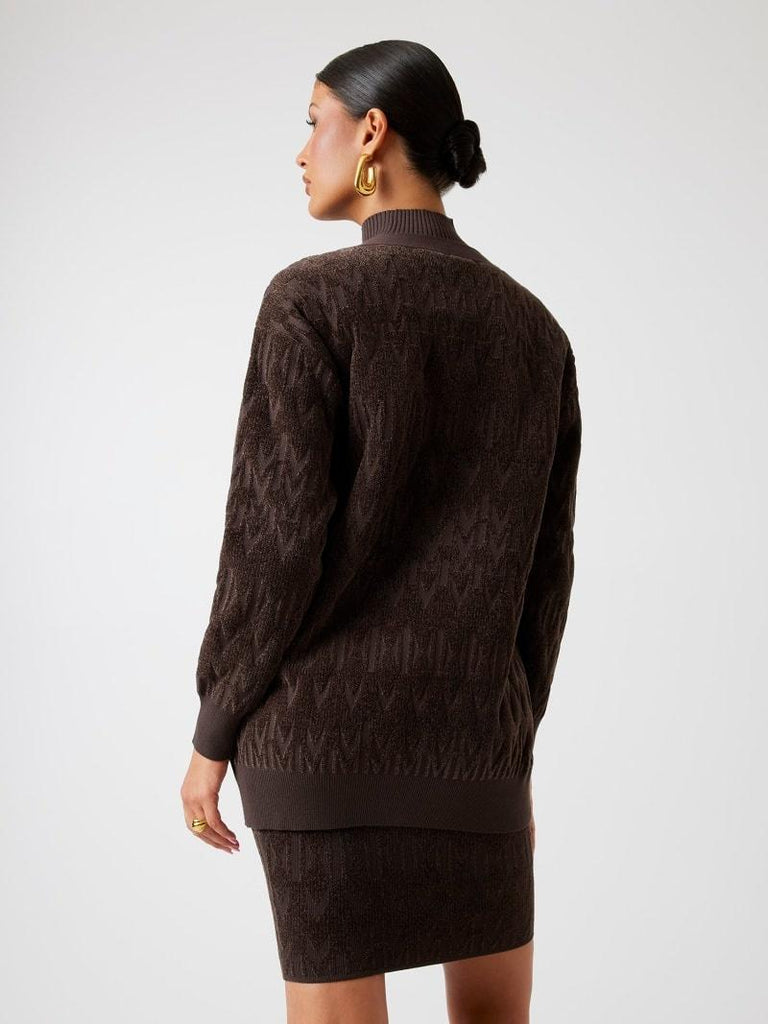 GUESS MARCIANO ADELE LOGO CHENILLE CARDI SWTR