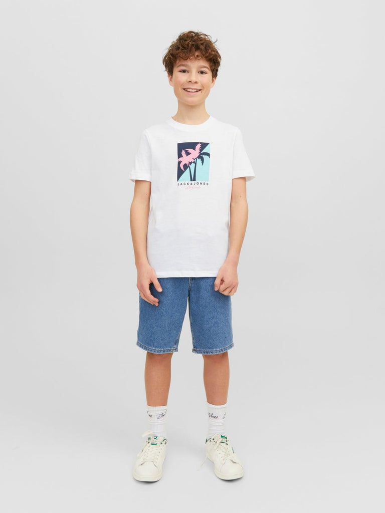 JACK JONES KIDS JORTULUM LOGO TEE SS CREW NECK JNR
