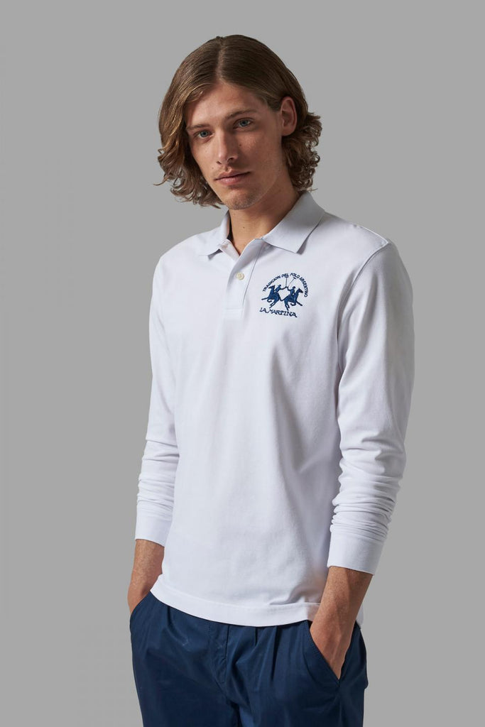 LA MARTINA MAN POLO L/S PIQUET STRETCH