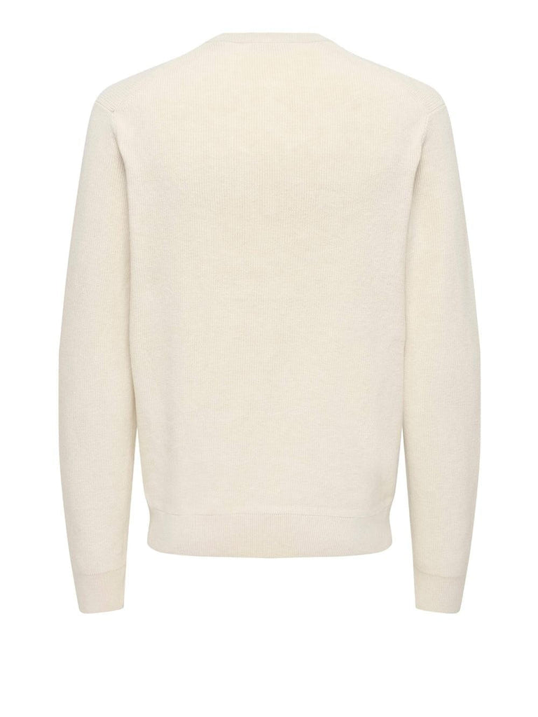 ONLY&SONS ONSALFI REG LS CREW KNIT CAMP