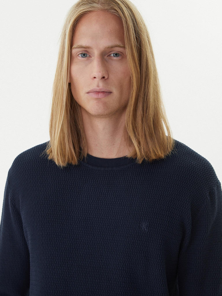 CALVIN KLEIN LS TEXTURE CTTN CREW