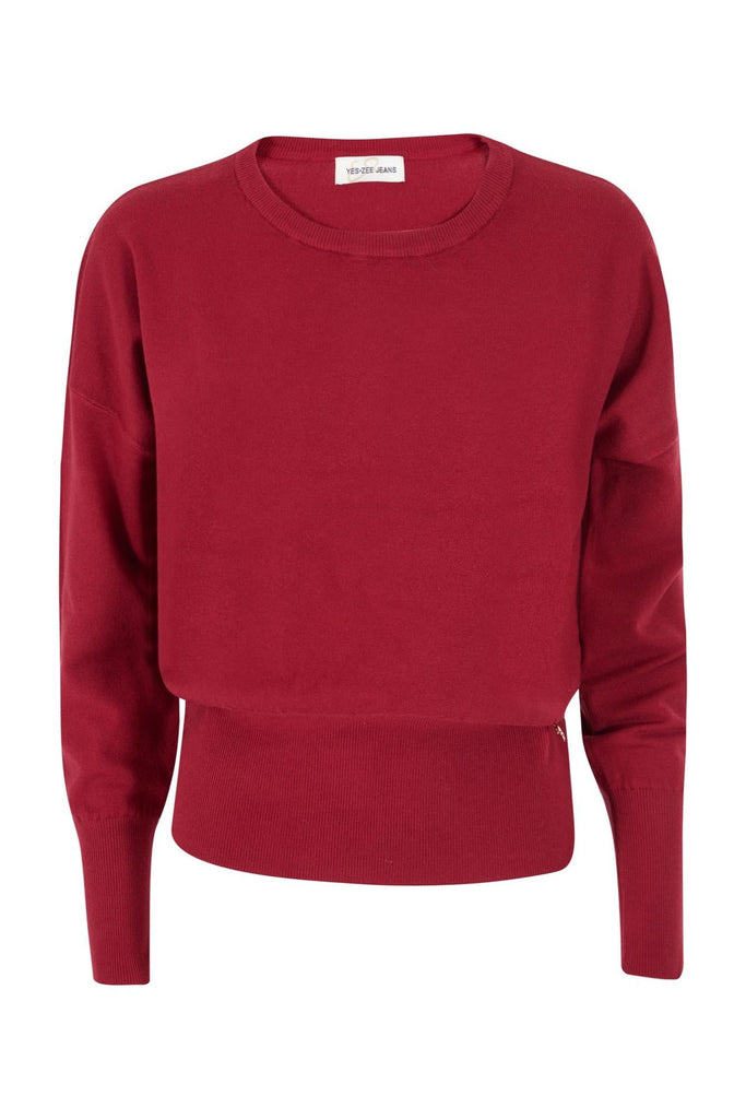 YES ZEE MAGLIA DONNA CON POLSI E FONDO ALTO