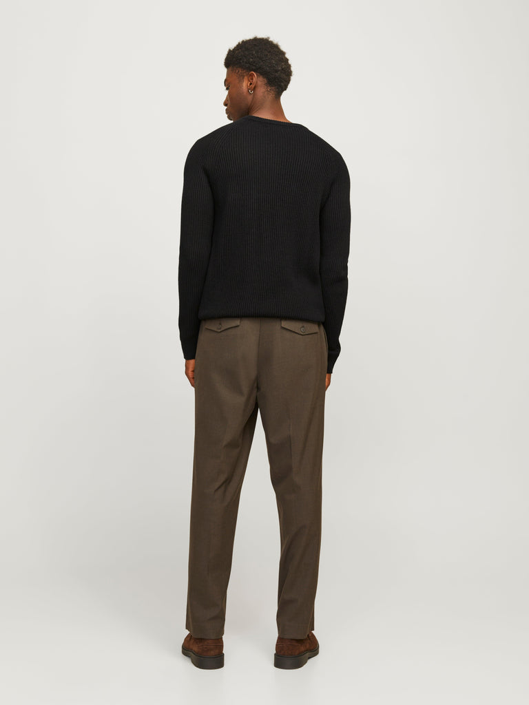JACK AND JONES JJPANNEL KNIT CREW NECK AW24