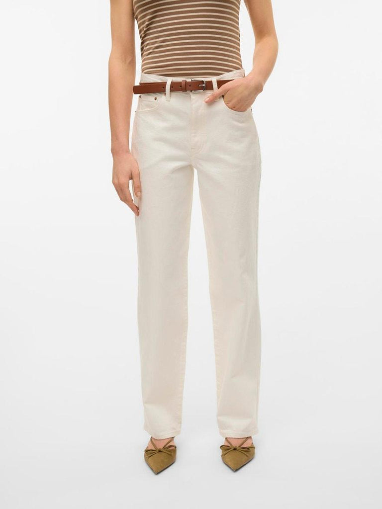 VERO MODA VMVALERIE MR STR RLX ECRU JEANS VMA