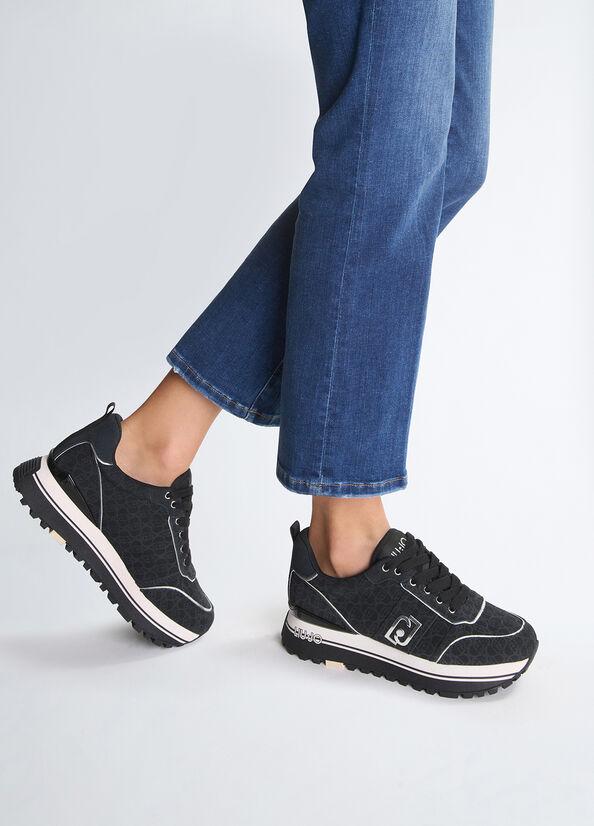 LIU JO LIU JO MAXI WONDER 71 - SNEAKER PRINTED COW SUEDE