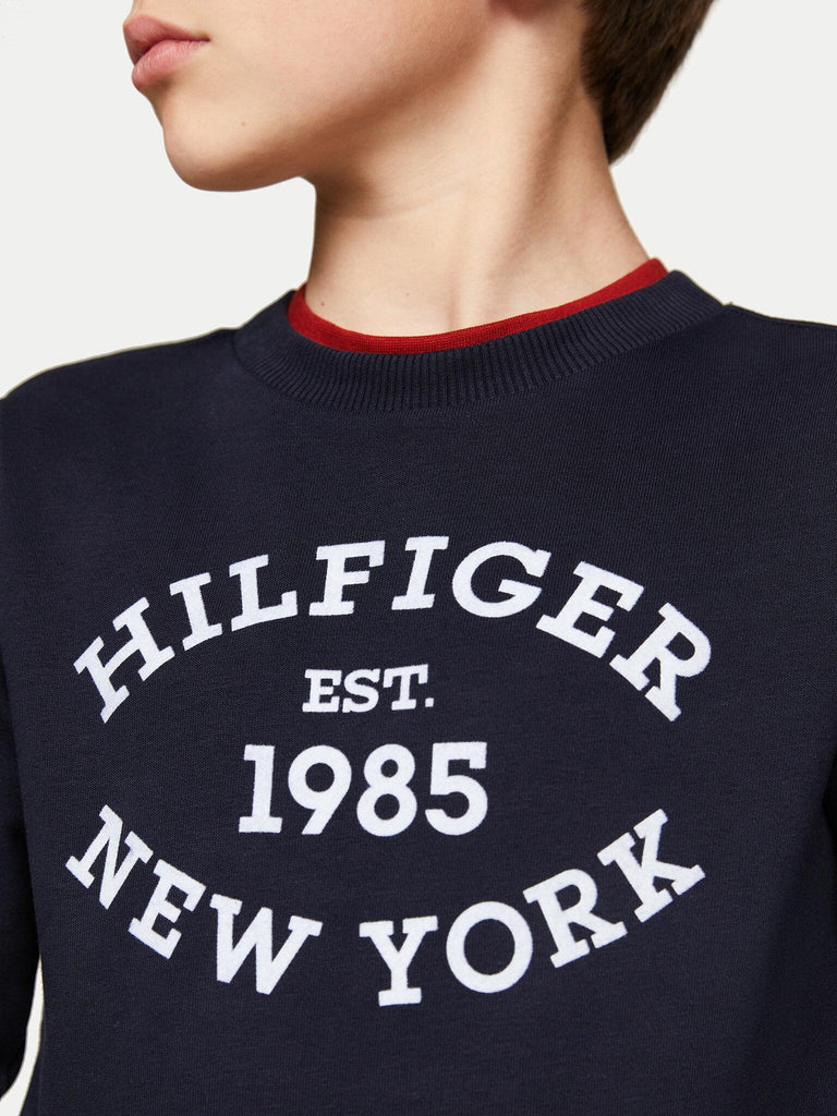TOMMY HILFIGER MONOTYPE FLOCK REG SWEATSHIRT