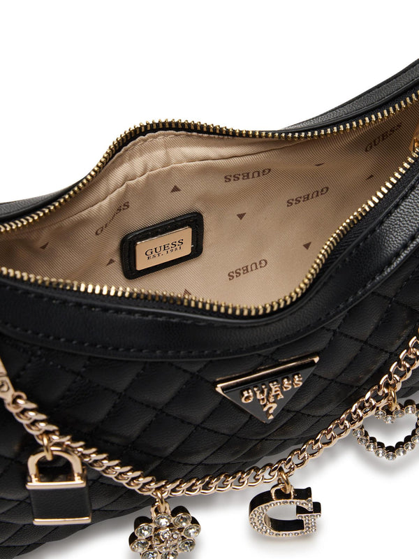 GUESS EVERLEE TOP ZIP SHOULDER BAG