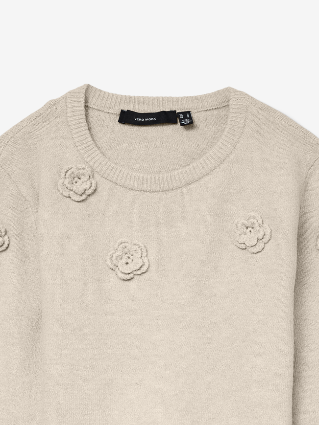 VERO MODA VMROSE LS O-NECK PULLOVER BOO