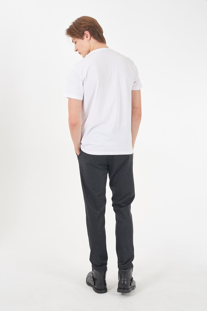 YES ZEE PANTALONE UOMO, COULISSE + ELASTICO, PINCES