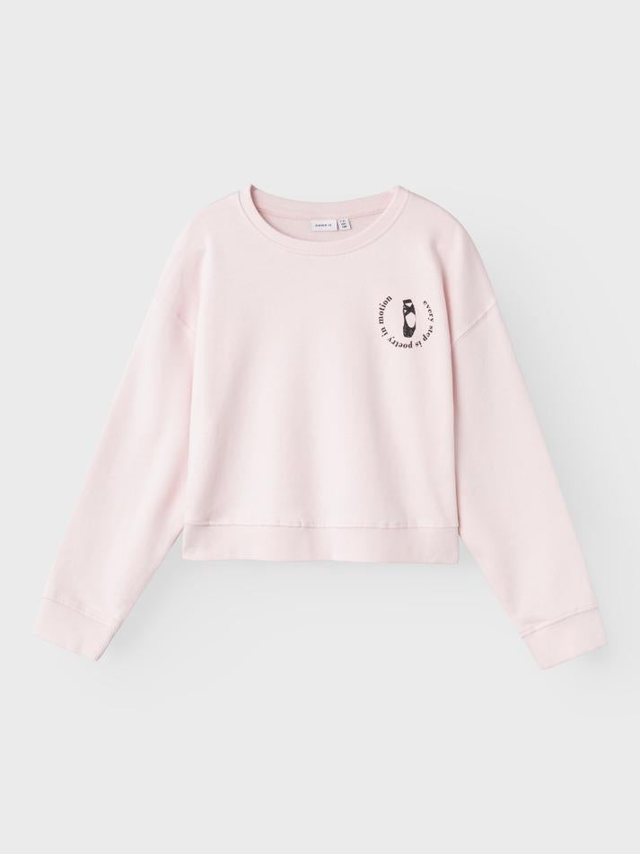 NAME.IT NKFLALULLE LS SHORT BOXY SWEAT UNB BOX