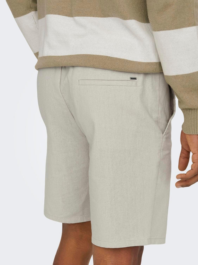 ONLY&SONS ONSLINUS 0007 COT LIN SHORTS NOOS