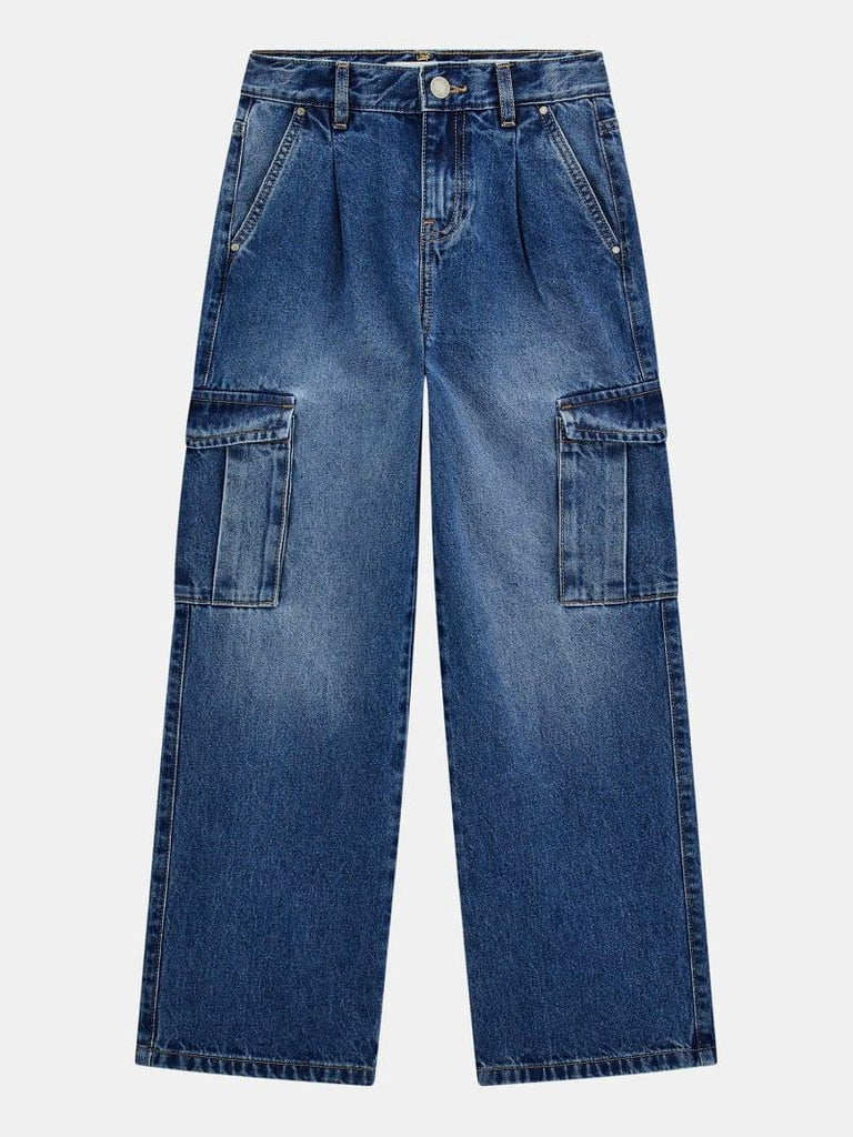 GUESS RIGID DENIM CARGO PANTS