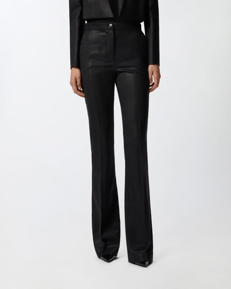 PINKO AGUEDA PANTALONE GESSATO LUREX