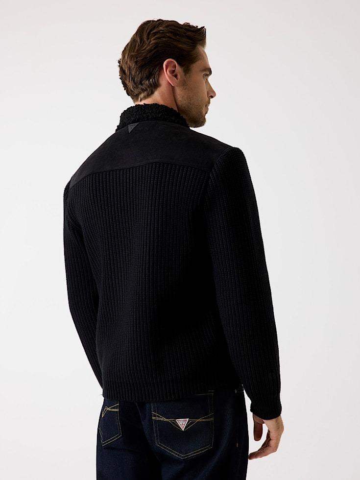 GUESS LS MN SUEDE MIX RIVER JACKET