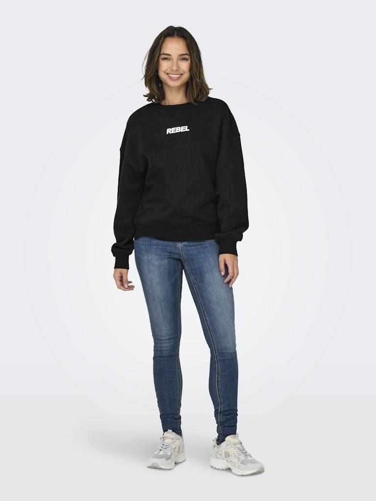 ONLY ONLSOFIA L/S WORD O-NECK SWT