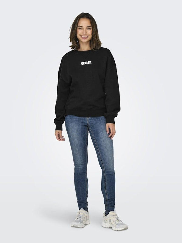 ONLY ONLSOFIA L/S WORD O-NECK SWT