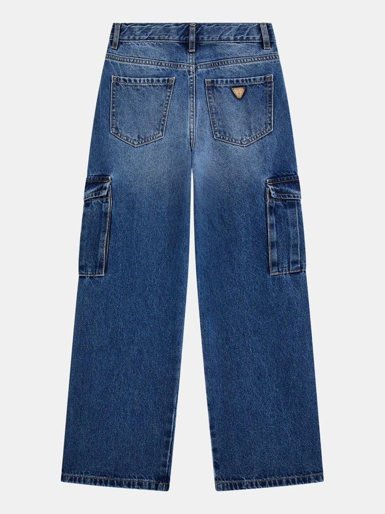 GUESS RIGID DENIM CARGO PANTS