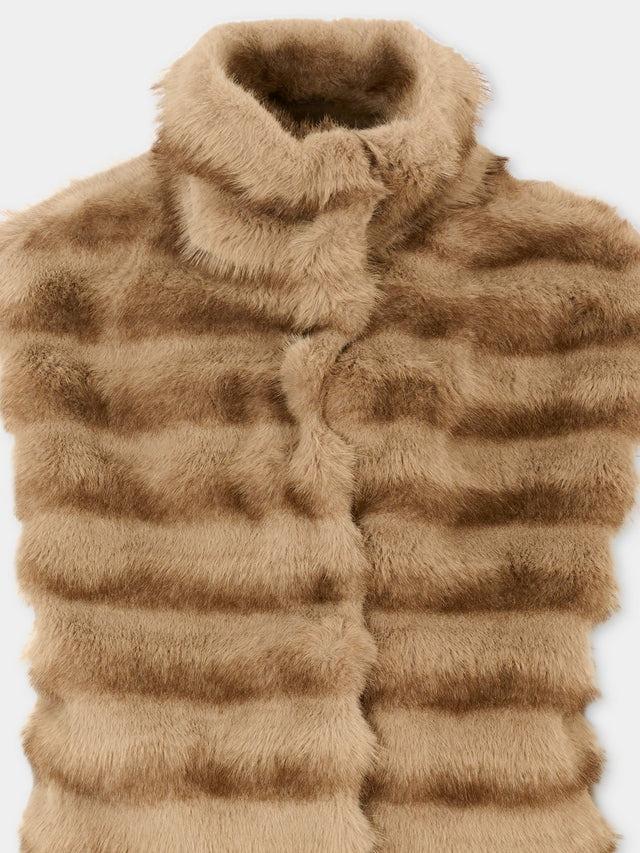 MONNALISA GILET IN PELLICCIA PELUCH