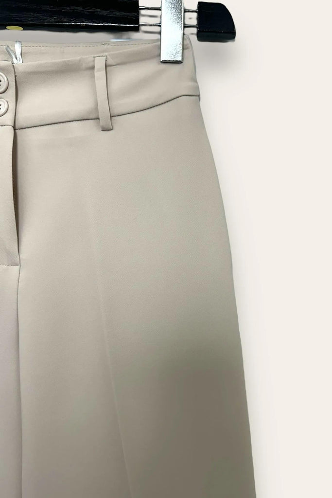 LOVEme Pantalone a palazzo 2 bottoni alla cintura